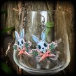 Zombie rabbit earrings-Novelty Easter earrings on Sale