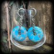 Turquoise gauged earrings-Gemstone gauges Online Sale