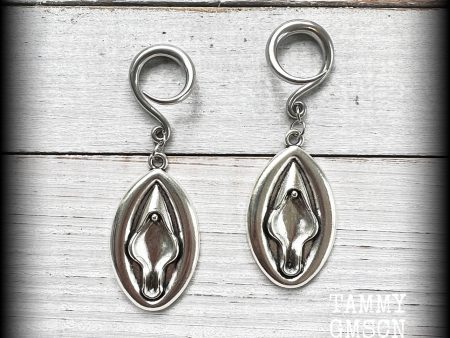 Vagina gauged earrings-Genitals earrings Online Hot Sale