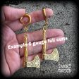 Viking axe gauged earrings on Sale