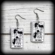 The Cat Tower tarot card earrings For Discount