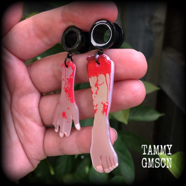 Zombie tunnel earrings-Halloween earrings Online now