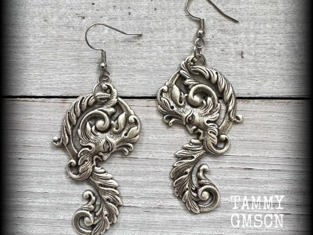 Baroque Green man earrings-Greenman earrings Sale