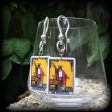 The Magician Tarot card earrings-Ear hangers For Sale