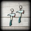 Firemans axe earrings-Horror punk earrings Cheap