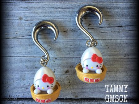 SOLD OUT-Hello Kitty gauged earrings-My Melody earrings Discount