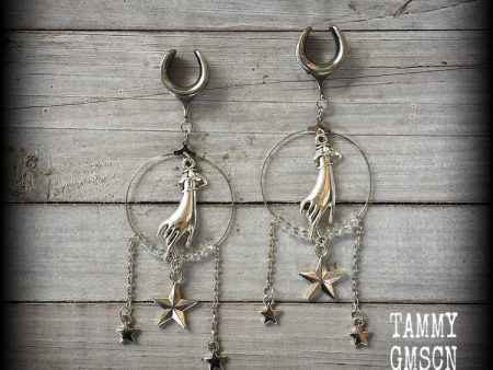 The Star gauged earrings-Tarot card earrings Fashion