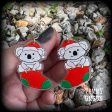 Koala earrings-Christmas earrings-Yule earrings For Cheap