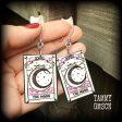 The Moon tarot card earrings-Pastel goth earrings Hot on Sale