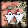 Christmas ghost tunnel earrings-Christmas earrings Fashion