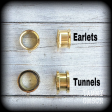 We will make your earrings on earlets or tunnels Cheap