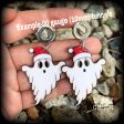 Christmas ghost tunnel earrings-Christmas earrings Fashion