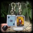 The Magician Tarot card earrings-Ear hangers For Sale