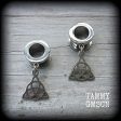 Triquetra tunnel earrings For Cheap