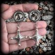 Tuareg cross tunnel earrings-Ethnic cross jewelry Sale