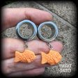 Taiyaki-Red bean fish tunnel earrings on Sale