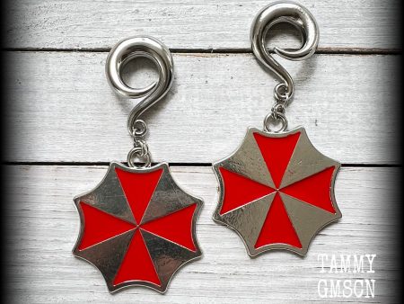 Umbrella corps gauged earrings Supply