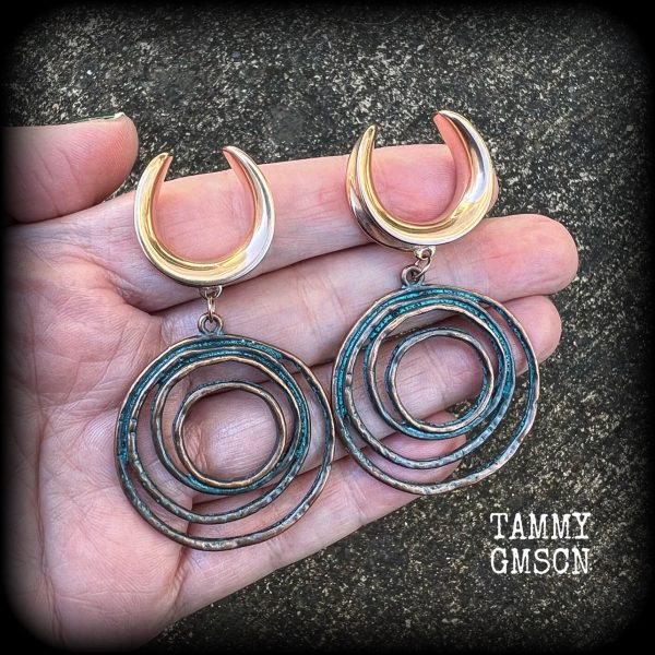 Sea hag ‘Vertigo’ spiral gauged earrings-Ocean rip Hot on Sale