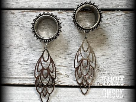 Aphrodite tunnel earrings-Art nouveau tunnels For Discount