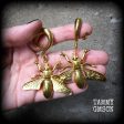 Wasp earrings-Insect gauged earrings For Sale