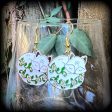 White fox and flowers earrings Hot on Sale