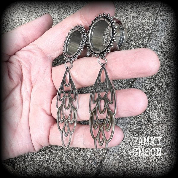 Aphrodite tunnel earrings-Art nouveau tunnels For Discount