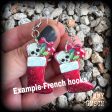 Gothic Santa stocking earrings-Christmas earrings Supply