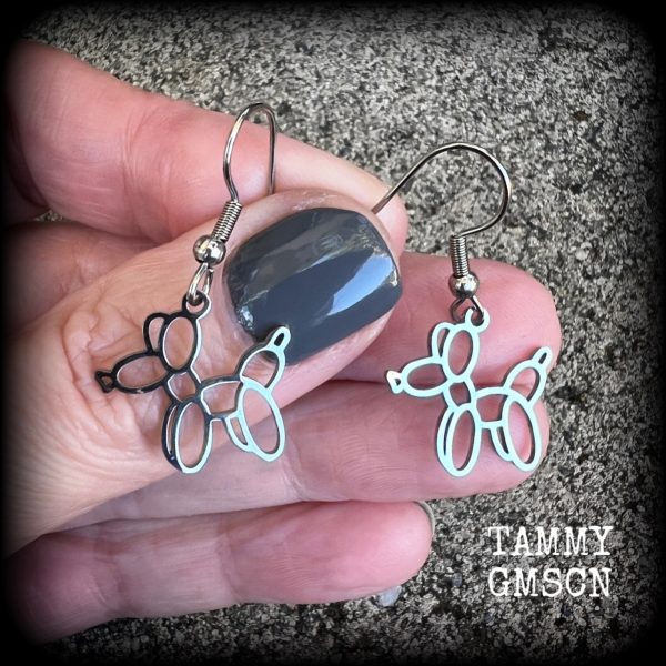 Balloon animal earrings-Dog earrings For Discount