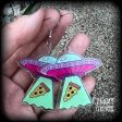 UFO earrings-Pizza abduction earrings Cheap