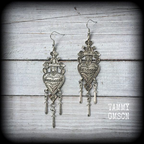 Three of swords earrings-Tarot jewelry Hot on Sale