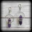 Amethyst earrings-Gemstone ear hangers Online Sale