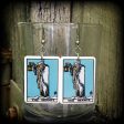 The Hermit-Tarot card earrings-Occult jewelry For Cheap