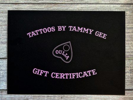 $20 Tattoo gift voucher Online now