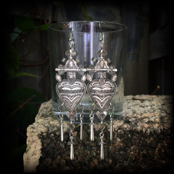 Three of swords earrings-Tarot jewelry Hot on Sale