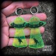 UFO cat abduction tunnel earrings For Discount