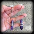 Amethyst earrings-Gemstone ear hangers Online Sale