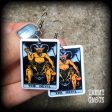 The Devil earrings-Tarot card earrings For Sale