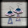 UFO earrings-Rabbit abduction earrings Supply