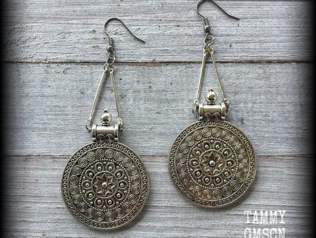 Artemis shield maiden earrings-Mandala earrings For Cheap