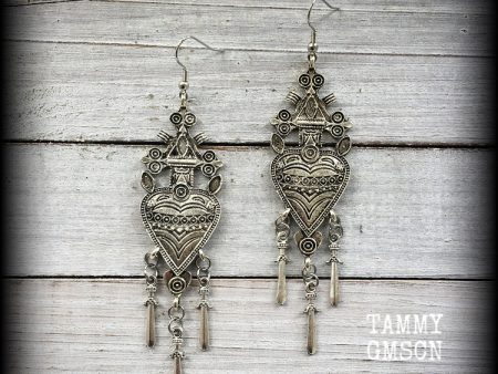 Three of swords earrings-Tarot jewelry Hot on Sale