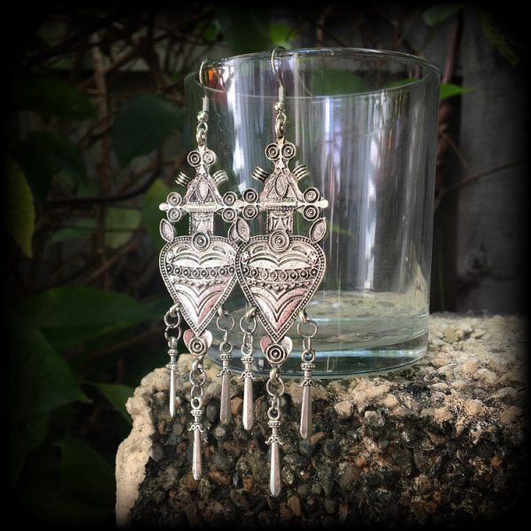 Three of swords earrings-Tarot jewelry Hot on Sale