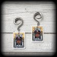 The Emperor tarot card gauged earrings Online now